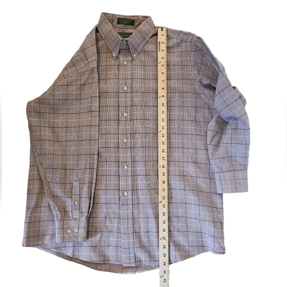 Croft & Barrow Single Needle Tailoring Wrinkle Resistant Size 17 32/33 Brown - Picture 6 of 10